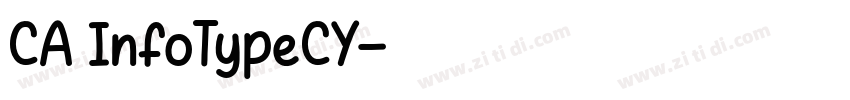 CA InfoTypeCY字体转换